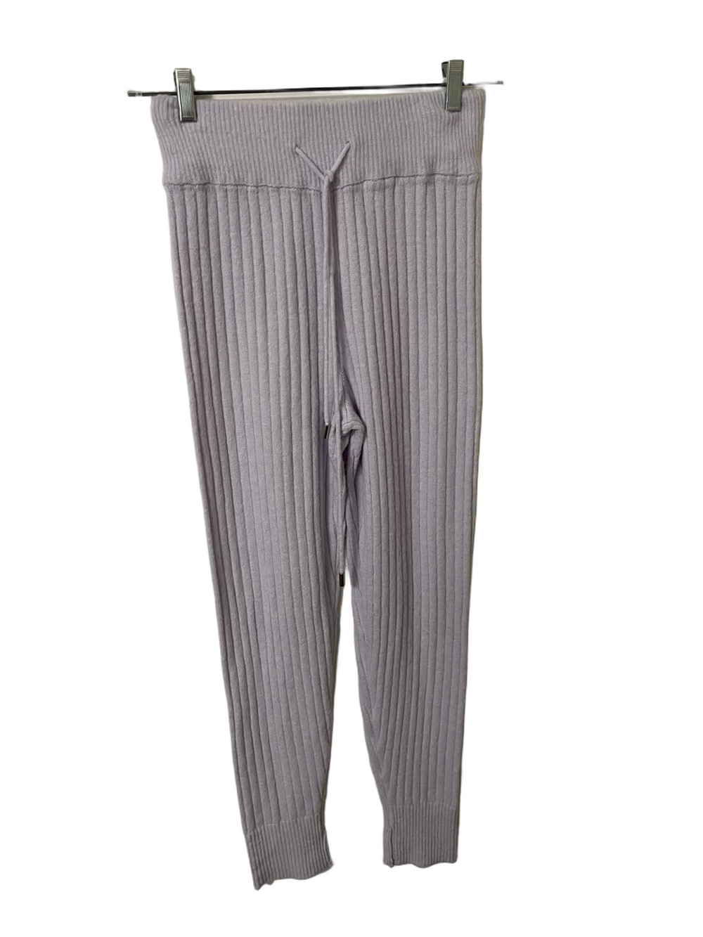 Free People Ribbed Lavender Knit Joggers Size Small